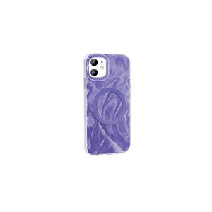 Funda de Silicona Compatible con Magsafe para iPhone 11, 11 Pro, 14 Plus y 13 Pro Max, con Diseño Artístico de Pintura con Pincel, Protectora - Product Image 1