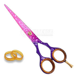 Las mejores tijeras profesionales de peluquería plegables afiladas de acero inoxidable, calidad de grado A + fabricada en Pakistán - Product Image 1