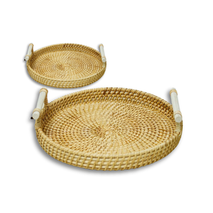 ความหรูหราแบบยั่งยืน: ถาดหวายทำด้วยมือสำหรับพื้นที่ของคุณจากเวียดนามที่มีคุณภาพสูง - Product Image 1