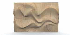 Panneau acoustique en bois véritable 3D artisanal Art déco Moderne Art mural en bois flottant Facile à accrocher Anniversaire - Product Image 3