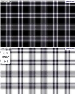 Tela de Camisa de algodón puro teñido de hilo peinado POLO de EE. UU. Material de Vestido tejido de hilo a cuadros para Bodas de niños y niñas - Product Image 2