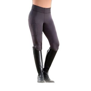 Mallas ecuestres para montar a caballo para mujer, calzas con estampado de silicona de asiento completo - Product Image 1