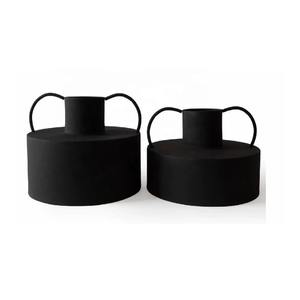 Jarrón negro de estilo único, pieza decorativa Premium para dormitorio, sala de estar, oficina, plantas esenciales y uso doméstico diario - Product Image 1