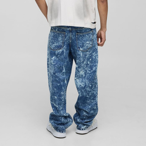 กางเกงยีนส์ซักได้สำหรับผู้ชายกางเกงยีนส์ทรงหลวมสไตล์ฮิปฮอปวินเทจสำหรับผู้ชาย - Product Image 3