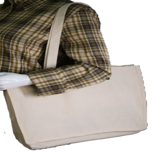 Bolso de mano de lona de algodón con logotipo personalizado ecológico Bolso grande de diseño ligero para viajes y compras con función lavable - Product Image 6