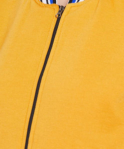 Blouson Bomber matelassé en molleton de coton pour femme, couleur personnalisée, logo personnalisé, manches longues, respirant, écologique, hiver - Product Image 6