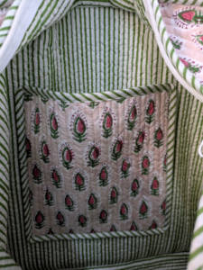 Sac fourre-tout en tissu uni fait à la main avec fermeture à glissière, sac de shopping, de voyage, d'automne, d'hiver, cadeau personnalisé pour elle - Product Image 6