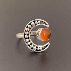 Sólido 925 plata esterlina clásico mejor diseño cornalina piedra preciosa anillo hecho a mano joyería 925 sello anillo de plata esterlina joyería - Product Image 4