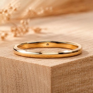 Bague fine empilable en or massif 14 carats avec diamant de laboratoire taille ronde distinctive 0,02 ct E-F VS, idéale pour le quotidien ou comme cadeau - Product Image 3