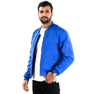 2023 vente en gros personnalisé printemps automne saison porter Streetwear fermeture éclair conception blanc hommes portent Bomber veste - Product Image 1