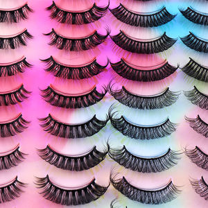 थोक नए 20 जोड़े प्राकृतिक रूसी पूर्ण पट्टी पलकों को पैक करते हैं - Product Image 5