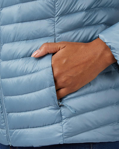 OEM Designed High Quality Women's Stand Collar Puffer <b>Jacket</b> Breathable Knitted <b>Long</b> Street Wear Dyed Pakistan Winter Low Price - Product Image 5