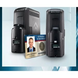 Impresora de Tarjetas Instantánea Digital CR314TM, Conectividad WiFi y Ethernet, Tecnología de Retransferencia, Diseño Elegante de Plástico a Color para Impresión - Product Image 1