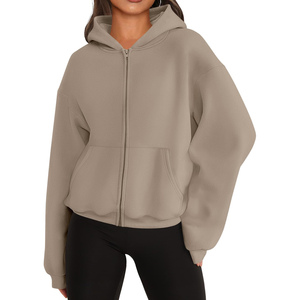 Nuevas Sudaderas con Capucha de Alta Calidad, Estilo Casual Urbano, Hombros Caídos, Transpirables, Ecológicas, 100% Algodón para Mujer - Product Image 3