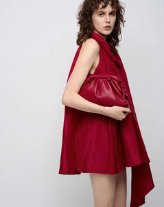 Robe rouge sans manches style bohème chic sans effort fabriquée au Vietnam personnalisable OEM/ODM - Product Image 3