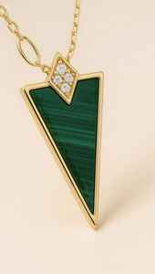 Custom 14k Solid Yellow Gold Diamond Malachite Pendant Rhodium Plated Ruby Unisex Handmade Wedding Gift Bezel Setting Inlay - Product Image 3