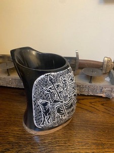 Mug en corne à boire artisanal de qualité supérieure, écologique, pour le Nouvel An chinois, les fêtes de Noël - Faizacraft - Product Image 3