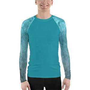 Rash Guard à manches complètes de haute qualité pour hommes Chemise de compression MMA personnalisable avec sublimation de logo haute visibilité - Product Image 3