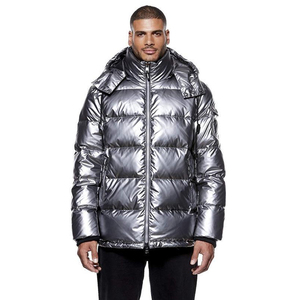 Vêtements à bulles avec logo personnalisé Veste bouffante pour hommes Veste d'hiver épaisse et chaude surdimensionnée pour hommes Veste d'hiver pour hommes - Product Image 1