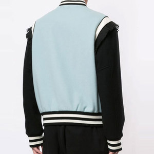 Veste d'hiver pour homme de haute qualité, coupe-vent, style Letterman, col montant, séchage rapide, respirante, prix raisonnable, confortable, logo sur le devant - Product Image 5