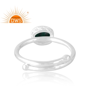Meilleure vente 925 argent Sterling malachite naturelle bague de pierres précieuses bijoux personnalisés pour les femmes cadeau pour elle - Product Image 2