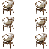 Chaise longue en rotin Borneo, mobilier d'extérieur moderne - Confortable et élégant pour la maison ou l'hôtel