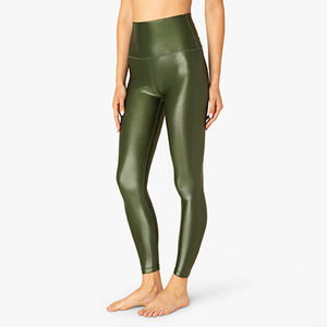 Leggings Deportivos de Yoga para Mujer, Cintura Alta, Midi, Elásticos en Cuatro Direcciones, Spandex/Nailon, Logotipo Privado Personalizado, Fitness - Product Image 3