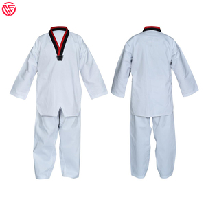 Tenues d'arts martiaux, dernier design, uniformes de taekwondo sur mesure, 100% coton, respirant et à séchage rapide, service OEM - Product Image 5