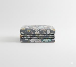 Nouvelle parure de lit 4 pièces en coton lavé, motif floral uni moderne, pour la maison et l'hôtel - Product Image 5