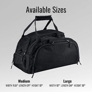 Mochila de gimnasio Atlético Duffel con compartimento para zapatos, bolsa de gimnasio de boxeo, bolsa de lona deportiva con correas para los hombros, bolsa de lona de viaje - Product Image 2