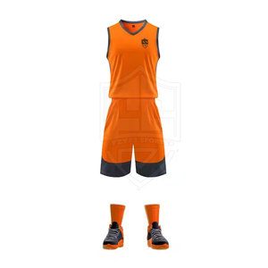 High Quality Custom Color Basketball Uniform Kit for Adults Factory Manufactured Sports Wear Printed Sets - Product Image 1
