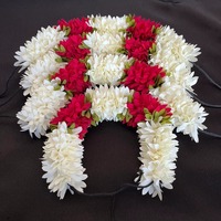 Gajra en tissu pour cheveux, idéal pour les fêtes, les tenues de Bharatnatyam d'Inde du Sud, Halloween, la Saint-Valentin et autres célébrations ! Cadeau Parfait