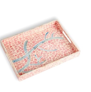 ถาดเสิร์ฟที่ขายดีที่สุด ดูหรูหรา ทําจากมุกคุณภาพสูง ถาด MOP โรงแรม คาเฟ่ ใช้อุปกรณ์ร้านอาหารโรงแรม - Product Image 1