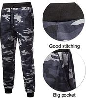 Haute qualité 100% coton hommes solide survêtement grande taille décontracté ensemble-hiver imprimé sweat à capuche pantalons de survêtement pour l'entraînement