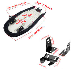 Asiento de Motocicleta Vintage, Bolsa de Repuesto para Sillín, Cojín Adecuado para Yamaha, Kawasaki, <span class=keywords><strong>Honda</strong></span>, Cg125 - Product Image 3