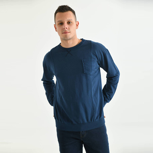 Sweat-shirt pour homme de marque de créateur, en coton mélangé, molleton, surdimensionné, ample, épaules tombantes, décontracté, pull, OEM, étiquette privée - Product Image 2