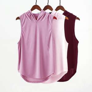 Camiseta atlética sin mangas con capucha para hombre, camiseta ligera para entrenamiento, gimnasio, Fitness, correr, entrenamiento deportivo, Top muscular - Product Image 3