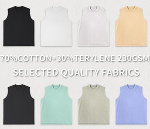 Haute qualité Cool Feel t-shirt sans manches gilet personnalisé été Cool Touch t-shirt Gym débardeur pour hommes - Product Image 5