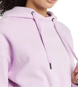 Sudadera con capucha corta personalizada para mujer, sudaderas con capucha y sudaderas informales para mujer, Sudadera con capucha recortada de gran tamaño para mujer - Product Image 4