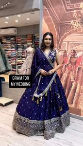 Designer Heavy Boutique Collection Faux Georgette Lehenga Choli avec séquence et fil parfait pour les mariages au meilleur prix - Product Image 2