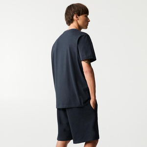 Fabricantes de ropa de calle personalizada algodón lavado ácido camiseta recortada camisetas conjunto corto impreso Boxy gráfico camiseta hombres - Product Image 2