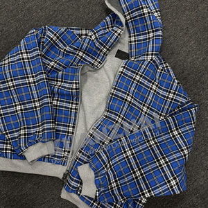 Sweat à capuche zippé pour homme en flanelle personnalisé, 100% coton, coupe ample, court, hiver, double couche, réversible, séchage rapide, respirant - Product Image 5