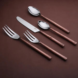 Unique Design Copper Plated Metal Cutlery Set With <b>Round</b> Handle for Home <b>Dining</b> <b>Table</b> Dinnerware Eating Flatware Sets - Product Image 1