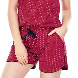 Ensemble deux pièces pour femmes Ensemble d'été T-shirt et short avec tissu en coton Ensemble short pour femmes - Product Image 6