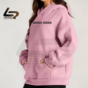 Sudadera con capucha personalizada de alta calidad para mujer con bordado 3D, jersey liso con cuello con capucha para invierno, producto al por mayor más vendido - Product Image 4