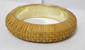 Handmade Antique Style <b>Copper</b> Brass Bangle <b>For</b> <b>Women</b> Luxury Handwoven Rattan Wicker Ethnic <b>Bracelet</b> Boho Chic Metal Crafts - Product Image 5