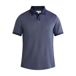 Premium Blue Print Antiarrugas para camisa Mezcla de algodón suave Estilo de manga de ajuste regular Otro para negocios Casual y salidas de verano - Product Image 4