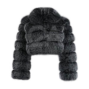 Women Cropped Faux <b>Fur</b> Jacket Casual Streetwear Winter <b>Coat</b> Trendy Cropped Faux <b>Fur</b> Women Jacket - Product Image 1