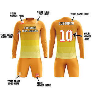 Traje de fútbol de poliéster 100% de cuerpo completo personalizable para hombre, Conjunto de camiseta de fútbol personalizado para competición, ropa de baloncesto - Product Image 2