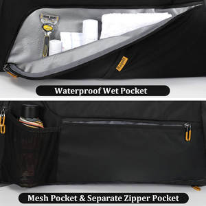 Sac de sport polyvalent – Sac de sport bleu durable avec bretelles convertibles en sac à dos pour les voyages et la salle de sport - Product Image 3